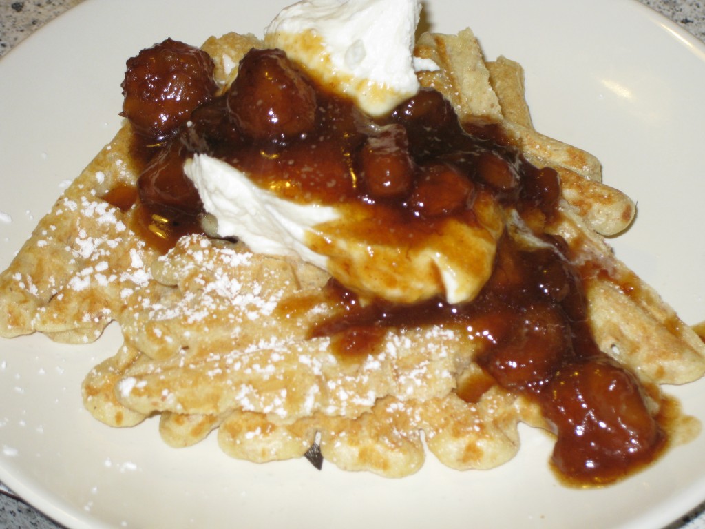 img_0558 Waffle with Ricotta and Bananas Foster