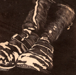 Cooper's Boots - Relief Print
